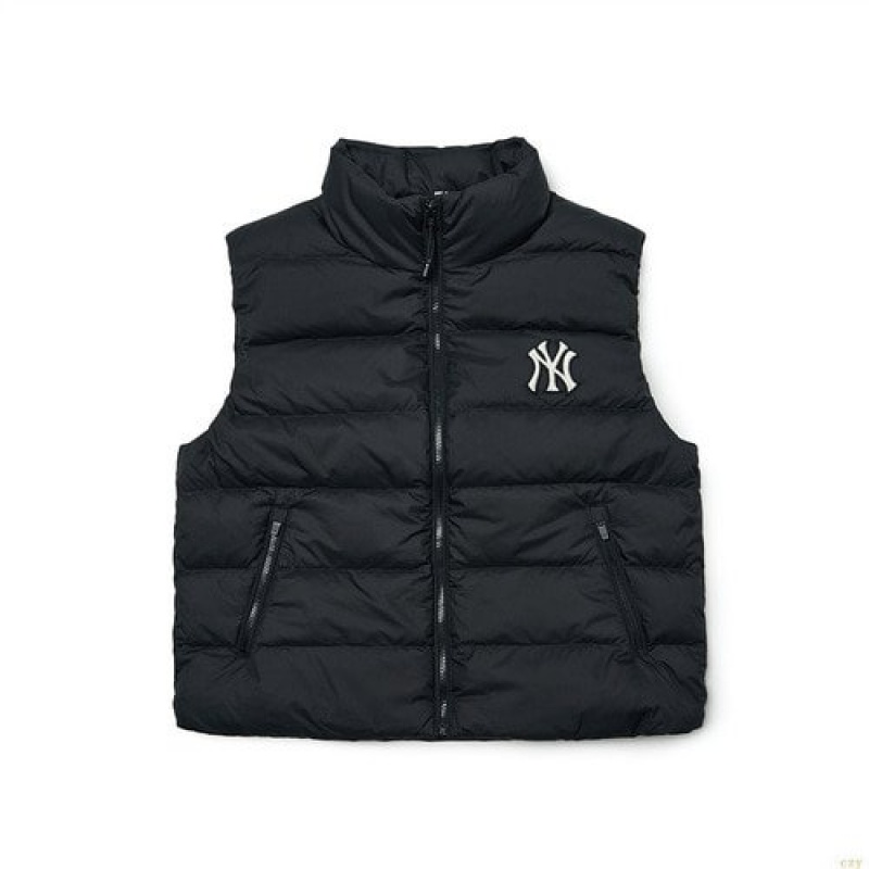 Gilet MLB Basic Mega Logo Miweight Down New York Yankees Vetement Noir | 7238OUNQG