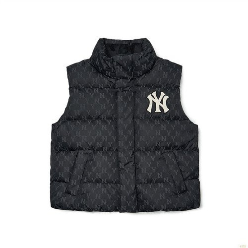 Gilet MLB Classiche Monogra Goose Jaquardown New York Yankees Vetement Grise | 8520FHSBQ