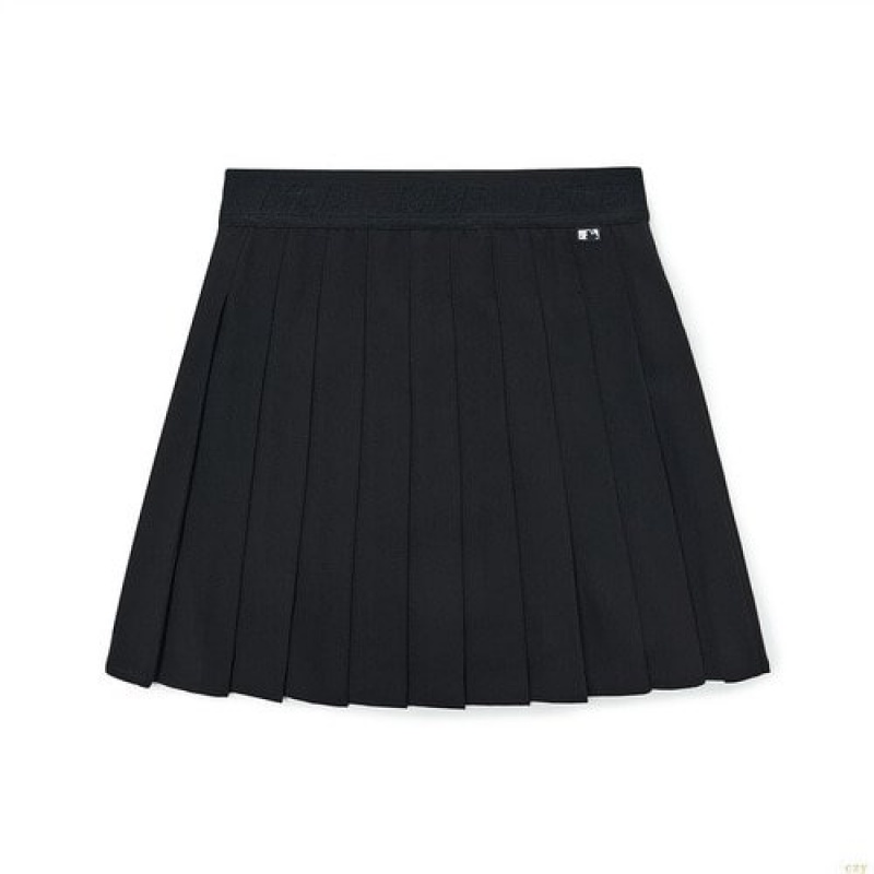 Jupes MLB Wmbasic Pleatskirt New York Yankees Vetement Noir | 1279UOTGR