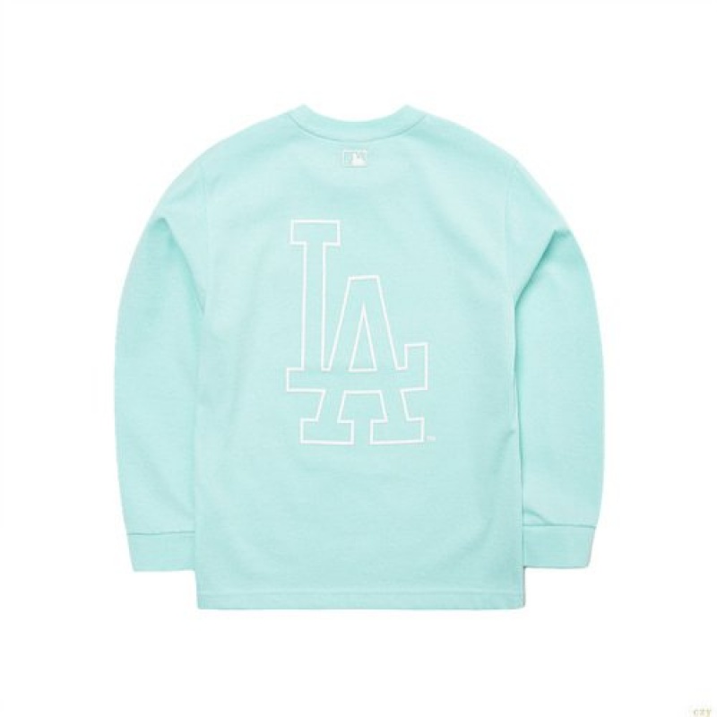 Manches Longues MLB Basic Big Logo La Dodgers Enfant Turquoise | 1690PJNMV