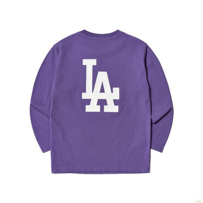 Manches Longues MLB Basic La Dodgers Enfant Violette | 2047GNRTI