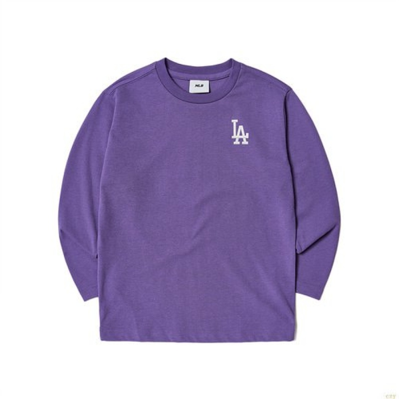 Manches Longues MLB Basic La Dodgers Enfant Violette | 2047GNRTI