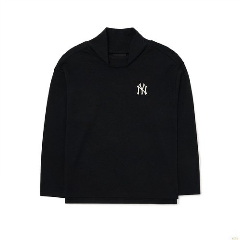 Manches Longues MLB Basic Nec New York Yankees Enfant Noir | 5276TAZSX