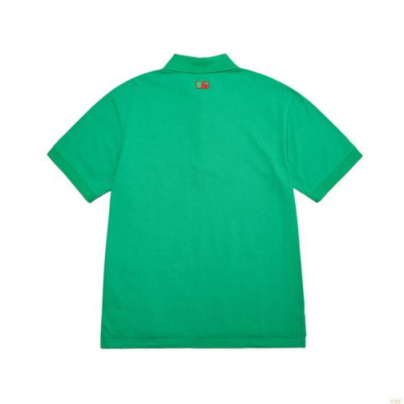 Manches Longues MLB Man The Year Of Tiger Polo Boston Redsox Vetement Vert | 0185JNHUG