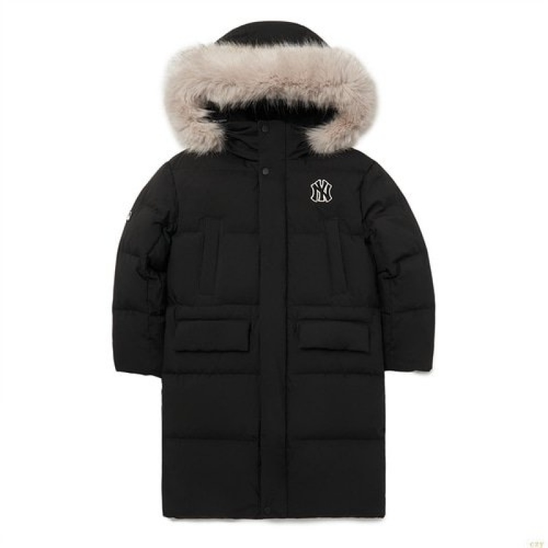 Manteaux MLB (Goose) Basic Heavy Weight Long Down New York Yankees Enfant Noir | 5397MCYNO