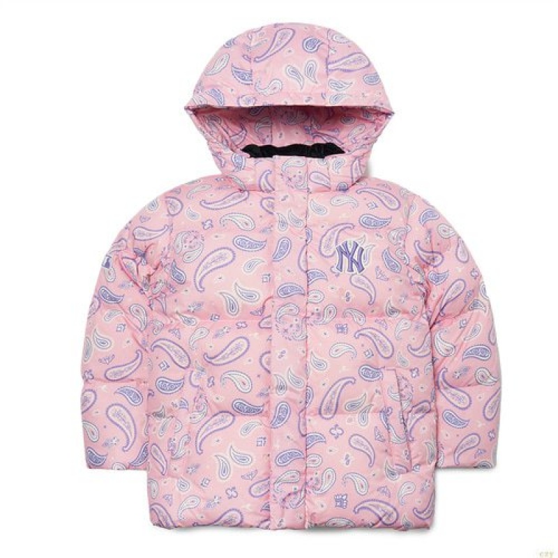 Manteaux MLB (Goose) Paisley Down New York Yankees Enfant Rose | 7125ROIMT