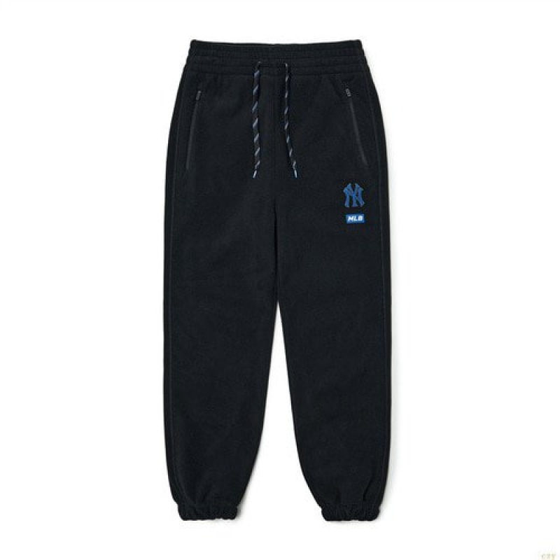 Pantalon De Survetement MLB Athleisure Polar Fleece New York Yankees Vetement Noir | 0564IRTDL