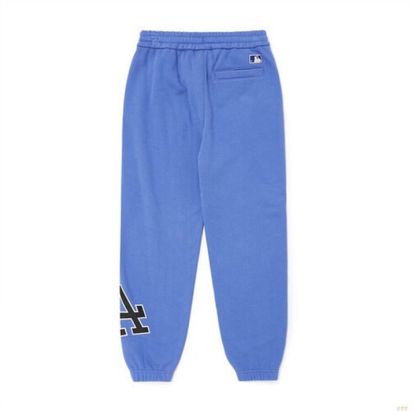 Pantalon De Survetement MLB Basic Big Logo Brusheloose Fit La Dodgers Vetement Bleu | 9064FKSJC