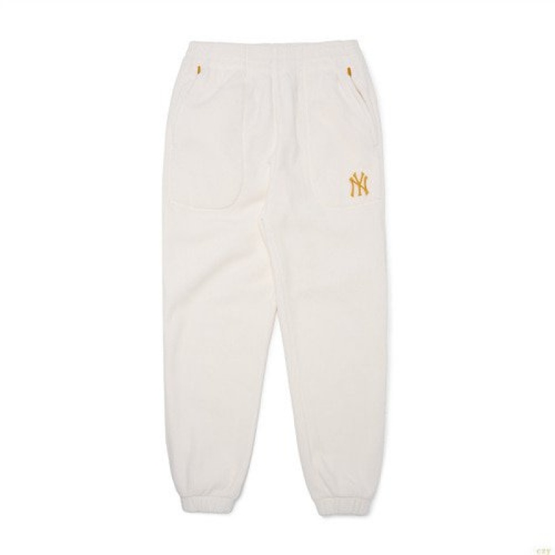 Pantalon De Survetement MLB Basic Big Logo Fleece New York Yankees Vetement Blanche | 5960VTNRX