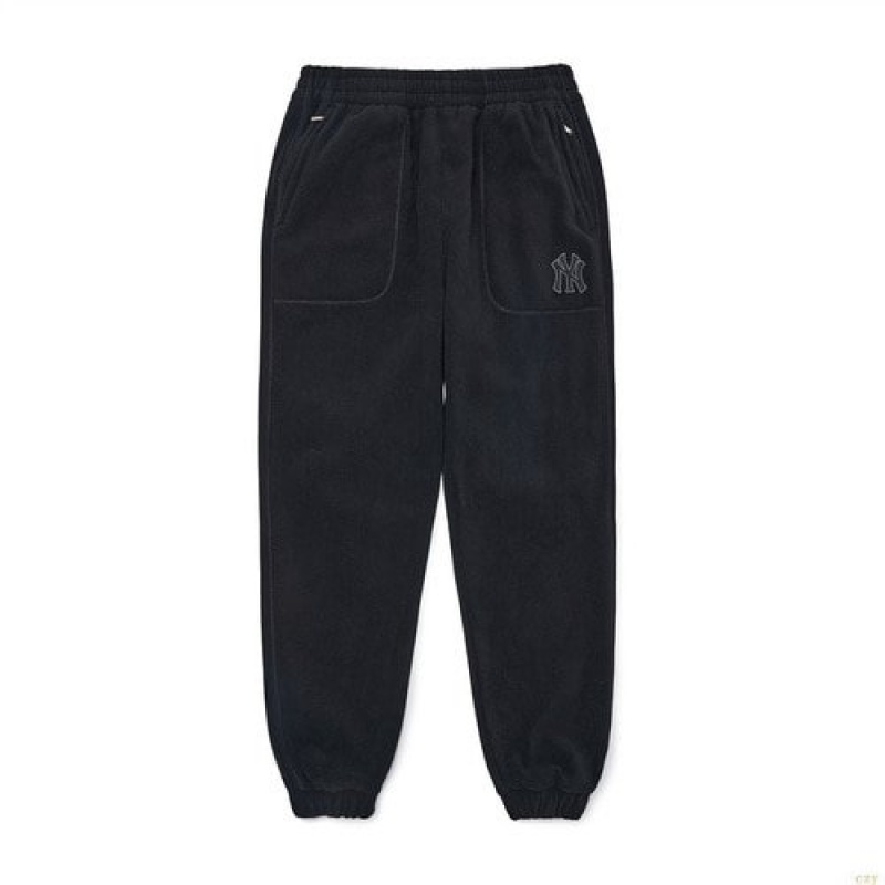 Pantalon De Survetement MLB Basic Big Logo Fleece New York Yankees Vetement Noir | 3254OAKDH