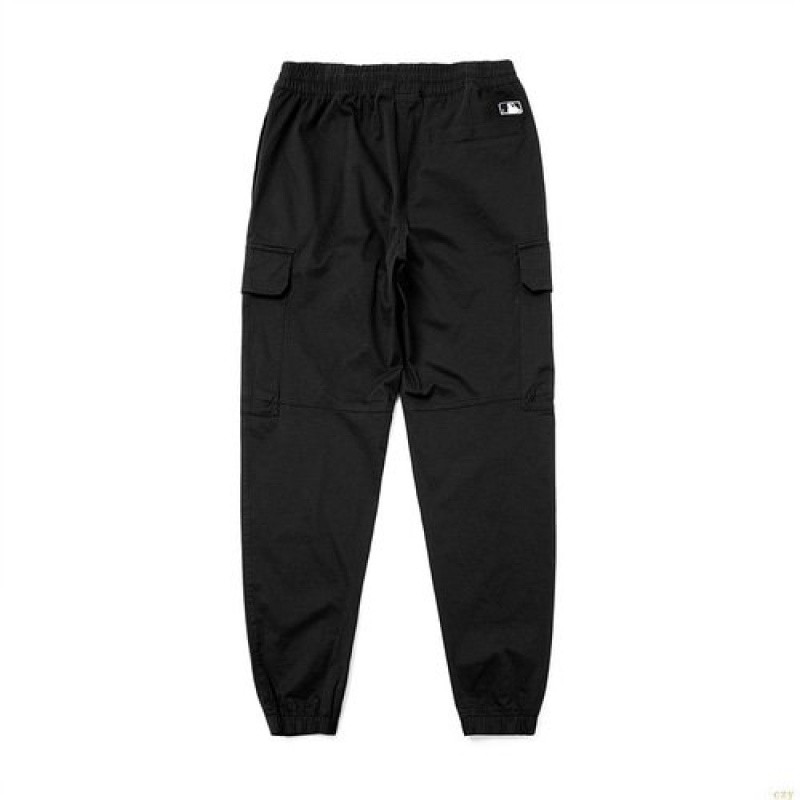 Pantalon De Survetement MLB Basic Coton Cargo New York Yankees Vetement Noir | 2704IAKJW