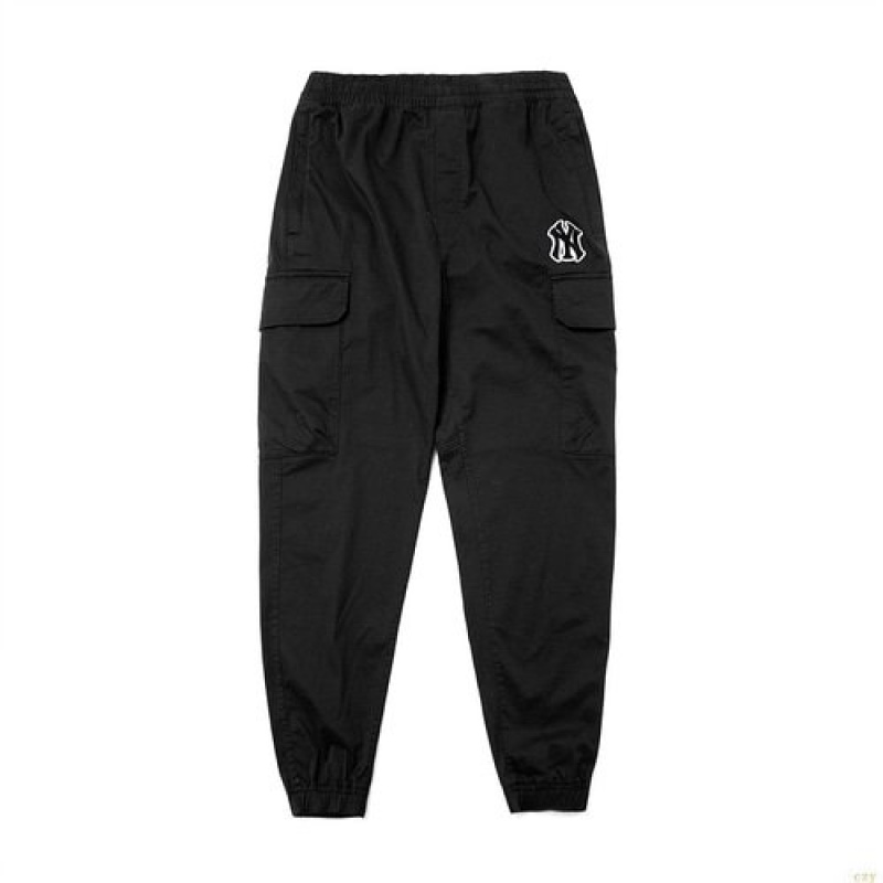 Pantalon De Survetement MLB Basic Coton Cargo New York Yankees Vetement Noir | 2704IAKJW