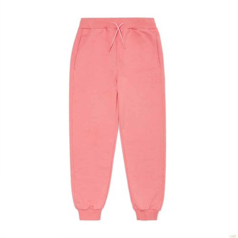 Pantalon De Survetement MLB Basic Crop Mtset Up Highwaist Philadel Phiaphillies Vetement Rose | 9182WCYXG