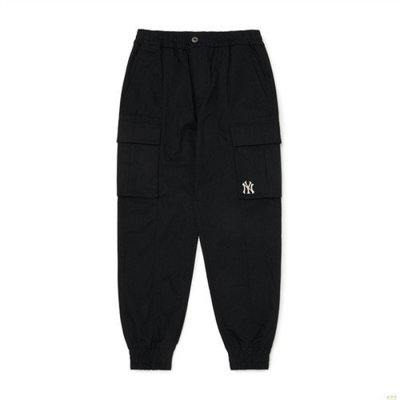 Pantalon De Survetement MLB Basic Mediulogo Coton Cargo New York Yankees Vetement Bleu | 0427TQPSI