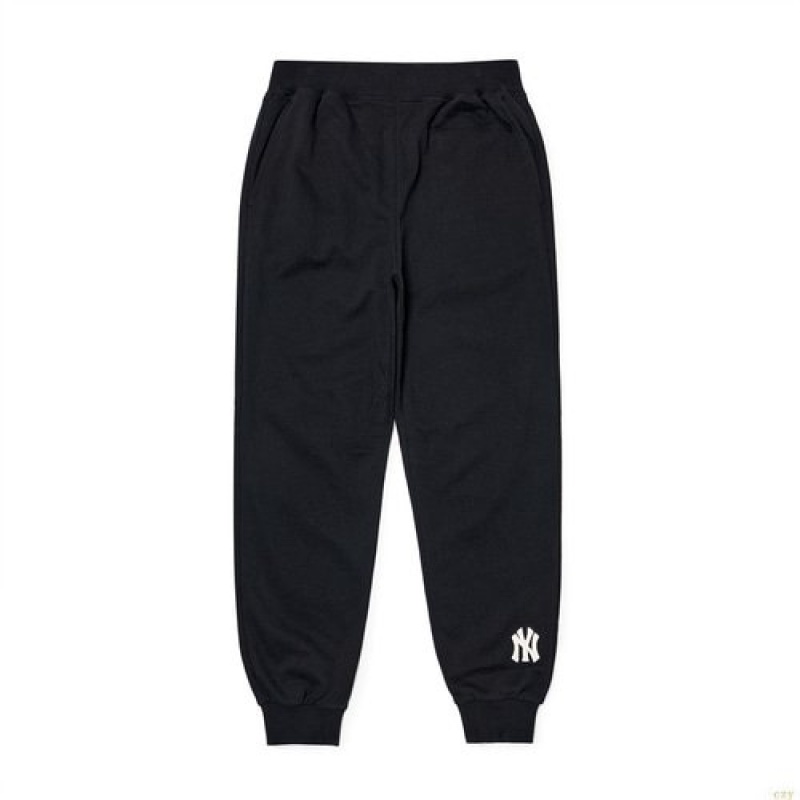 Pantalon De Survetement MLB Basic Mediulogo New York Yankees Vetement Noir | 8465HCEPM