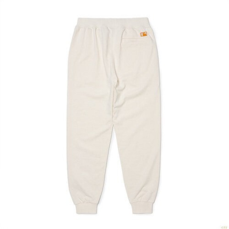 Pantalon De Survetement MLB Basic Mediulogo Trac Vetement Blanche | 5240IXQDH