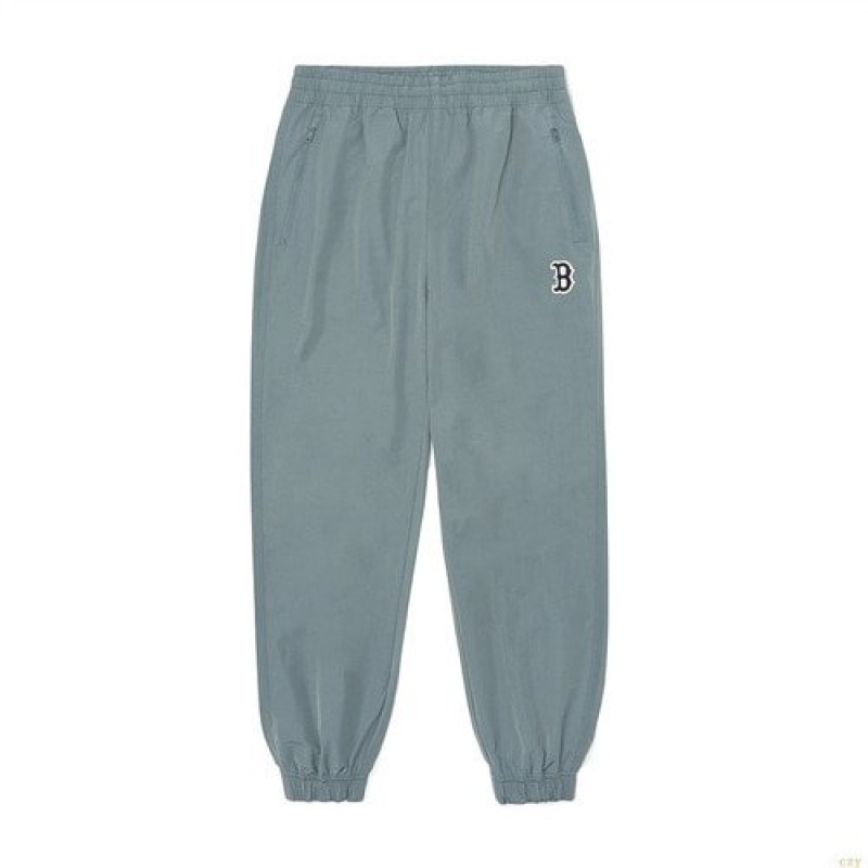 Pantalon De Survetement MLB Basic Mediulogo Woven Loose Fit Boston Redsox Vetement Vert Clair | 8132VQXMI