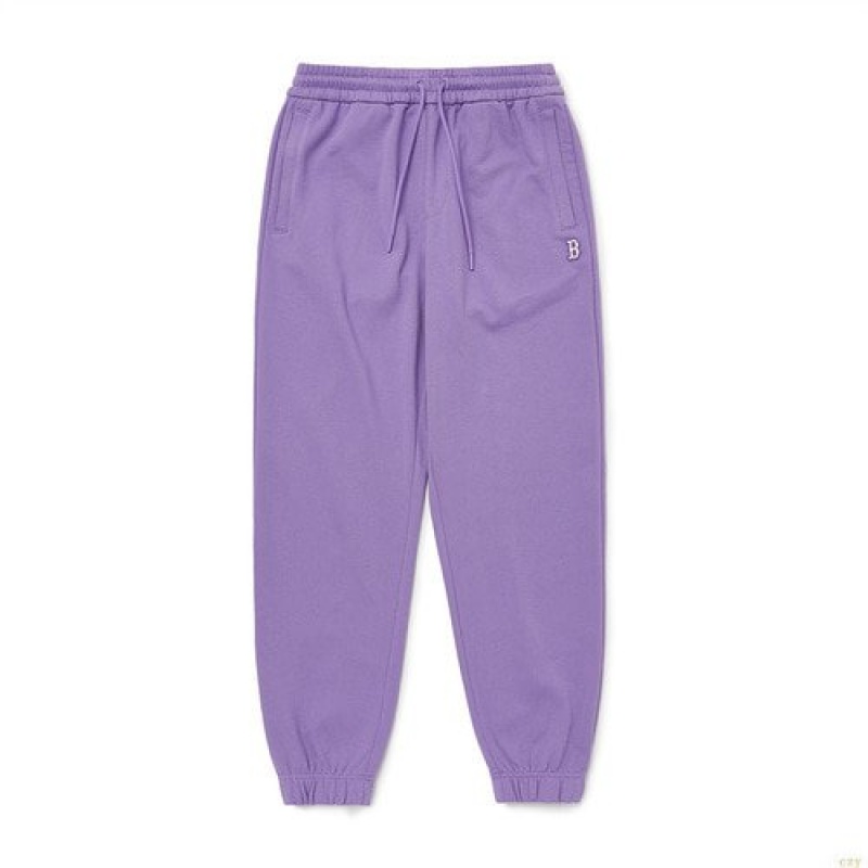 Pantalon De Survetement MLB Basic Small Logo Boston Redsox Vetement Violette | 0289FYZNV