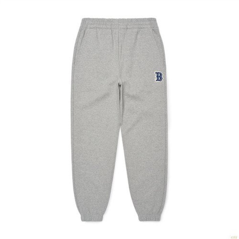 Pantalon De Survetement MLB Basic Small Logo Brushe Boston Redsox Vetement Grise | 6025ZFNLA