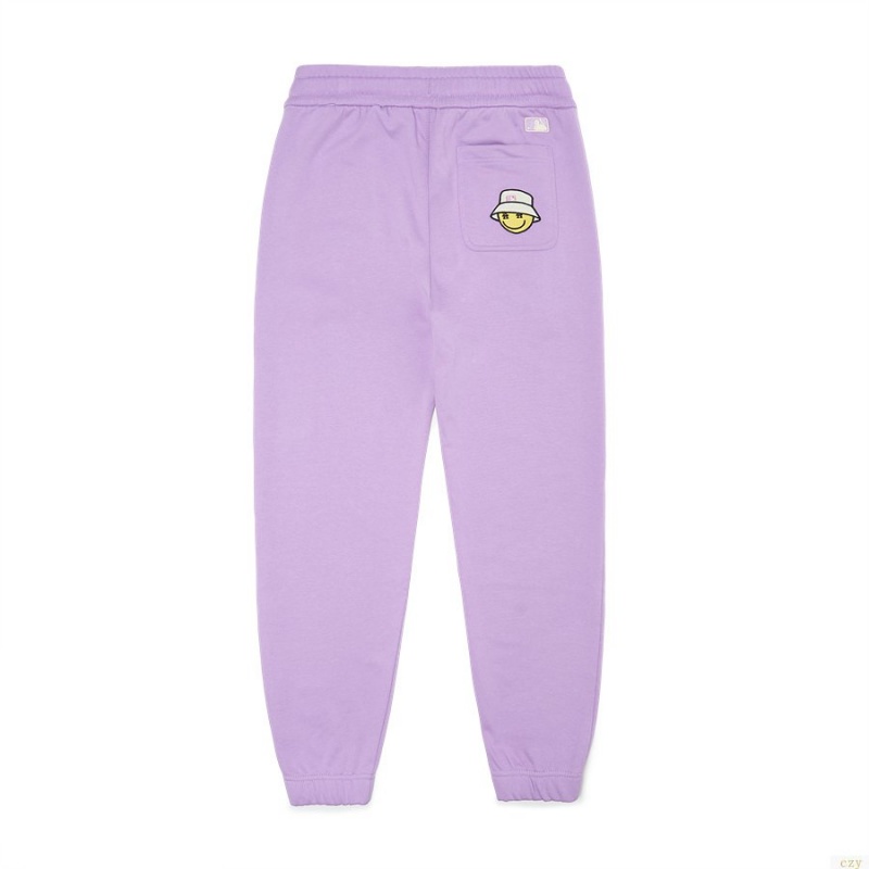 Pantalon De Survetement MLB Smile Multwappen Boston Redsox Vetement Violette | 4903POMIR