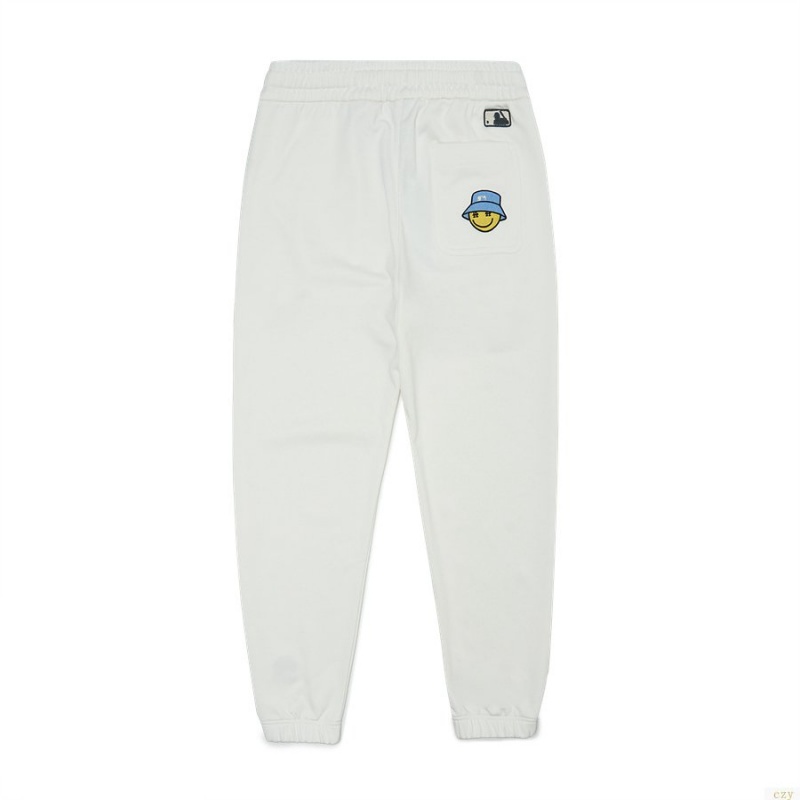 Pantalon De Survetement MLB Smile Multwappen New York Yankees Vetement Blanche | 4018AKLHF