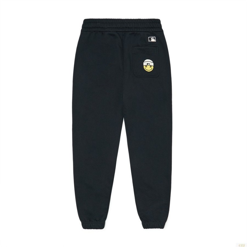 Pantalon De Survetement MLB Smile Multwappen New York Yankees Vetement Noir | 0385MGPQI