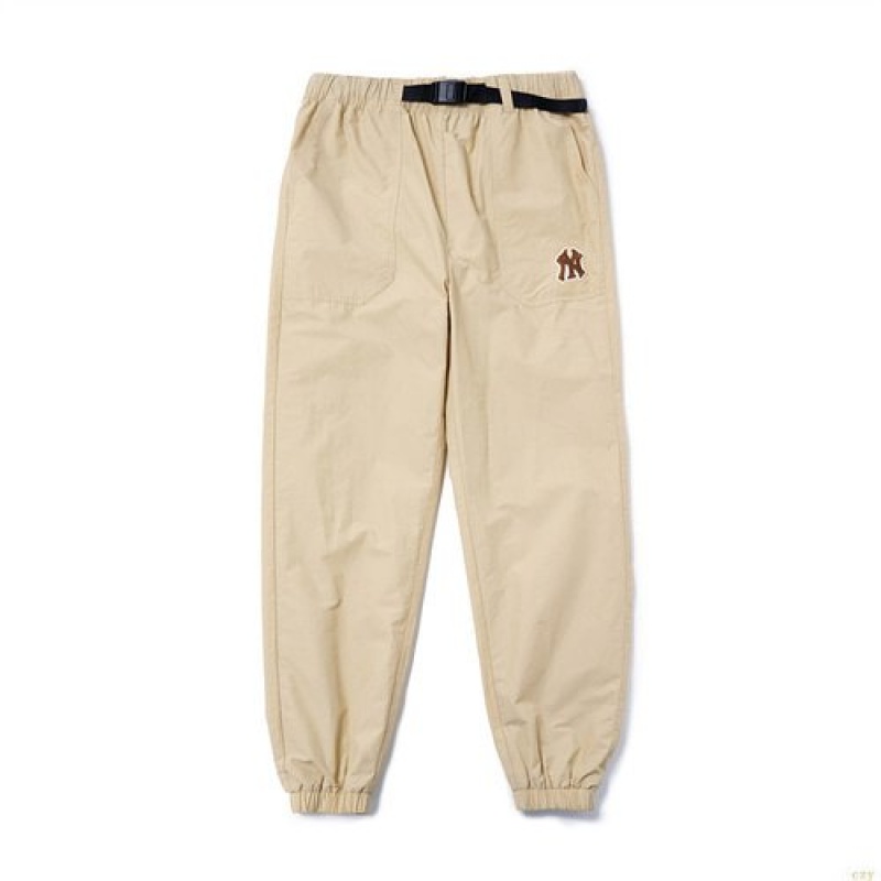 Pantalon De Survetement MLB Wmbelte New York Yankees Vetement Beige | 7954AXRZS