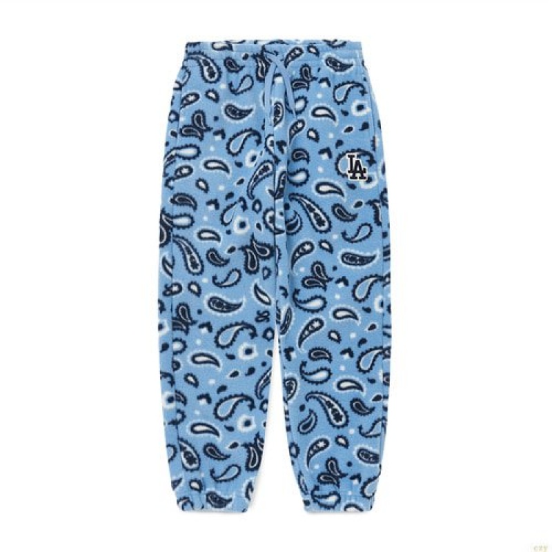 Pantalon MLB Paisley Polar Fleece Course La Dodgers Enfant Bleu | 5670RMSTO