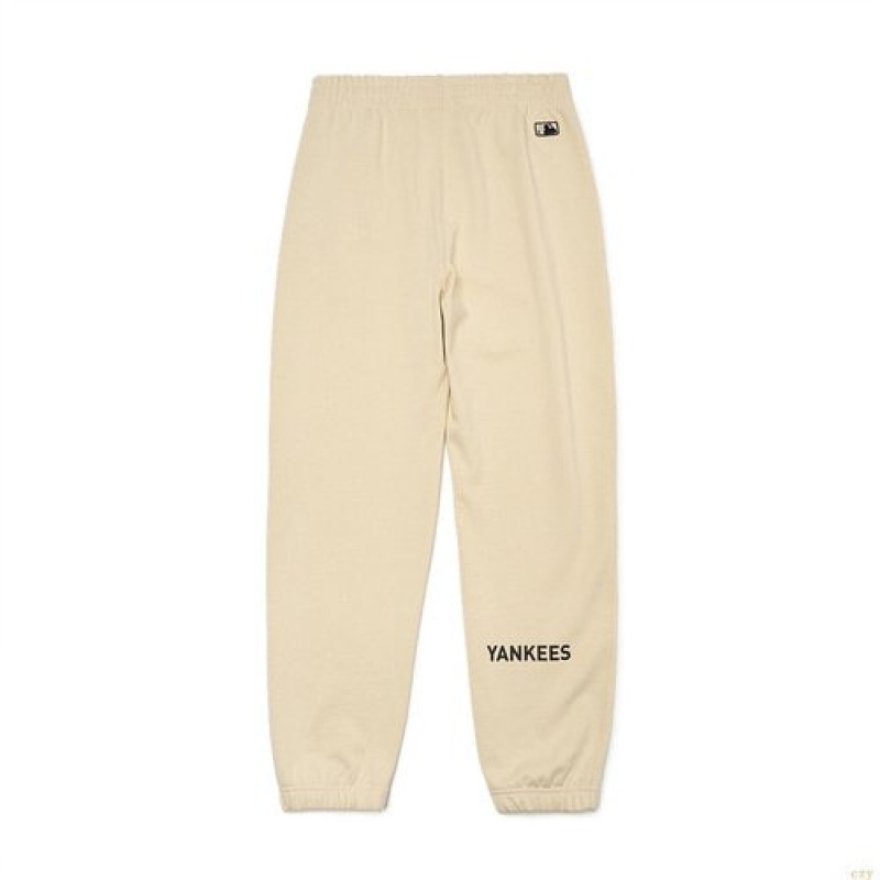 Pantalons Décontractés MLB Barlogo Point Course (Seup) New York Yankees Vetement Beige | 1394VTMXW