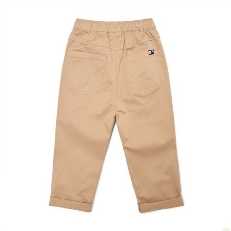 Pantalons Décontractés MLB Basic Coton Baggy New York Yankees Enfant Beige | 2035LREVH