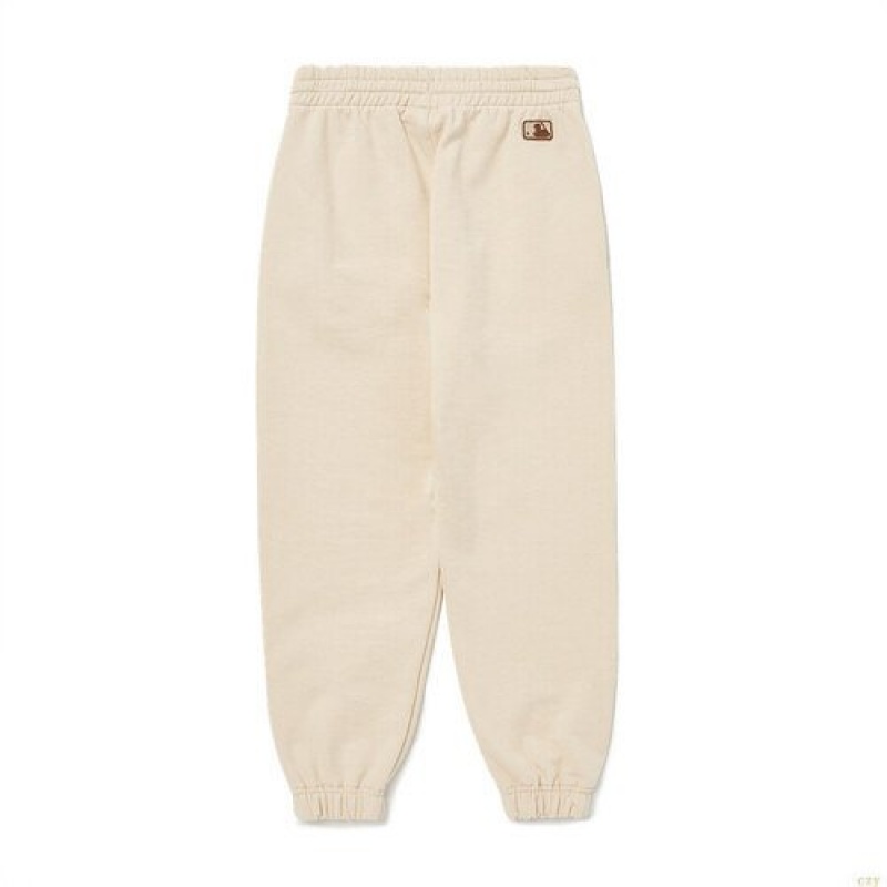 Pantalons Décontractés MLB Basic Logo New York Yankees Enfant Blanche | 9316HVTFS