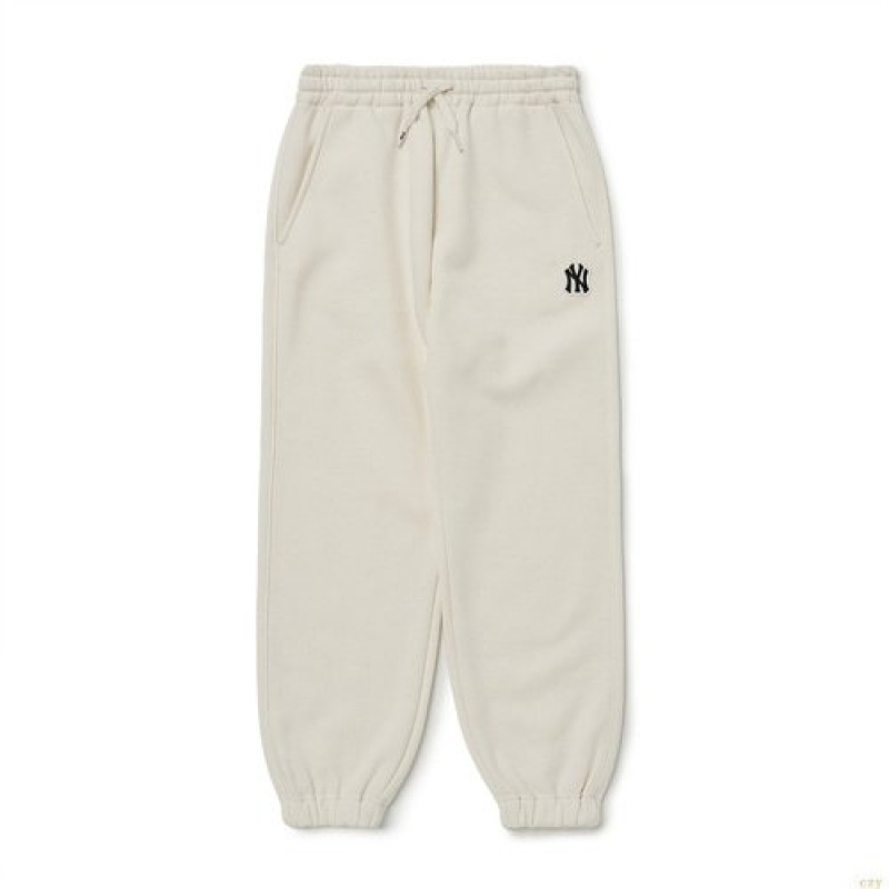 Pantalons Décontractés MLB Basic Logo New York Yankees Enfant Blanche | 9687LJFAV