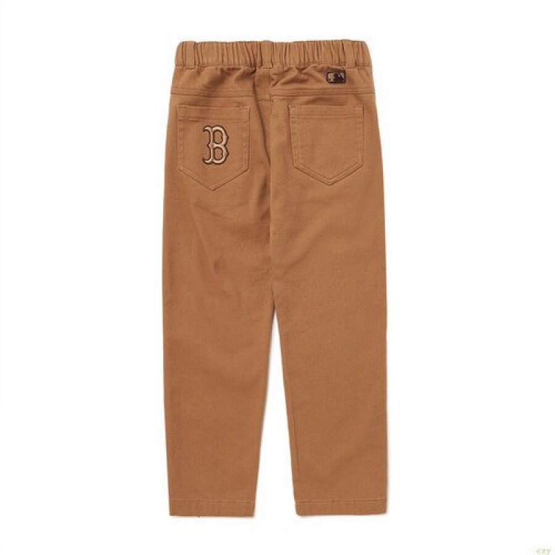 Pantalons Décontractés MLB Basic Slibaggy Boston Redsox Enfant Marron | 6091BRLZE