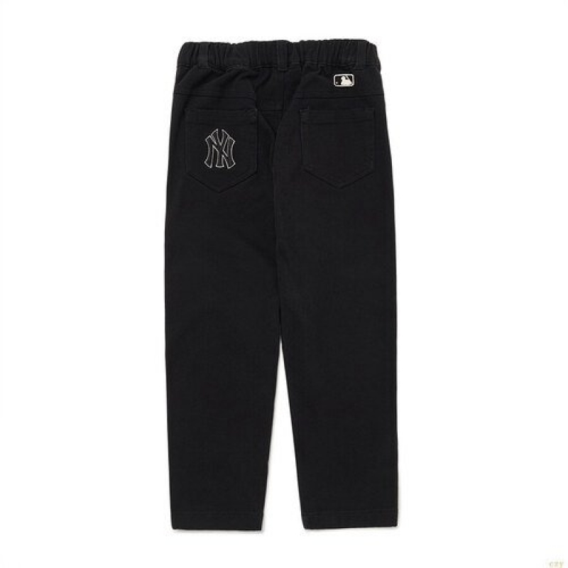 Pantalons Décontractés MLB Basic Slibaggy New York Yankees Enfant Noir | 2897NBLTI