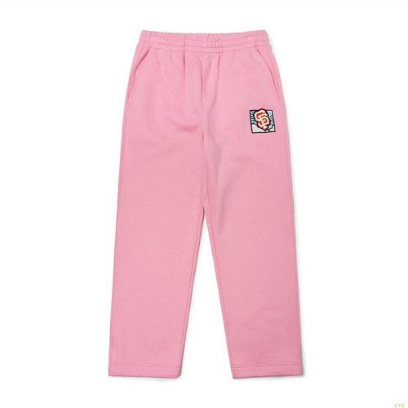 Pantalons Décontractés MLB City Trainning Foot Loose Anfrancisco Giants Vetement Rose | 7415LSYEJ