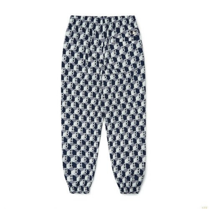 Pantalons Décontractés MLB Cube Monogra Allover Woven Loose Fit Boston Redsox Vetement Multicolore | 2813DIZCF