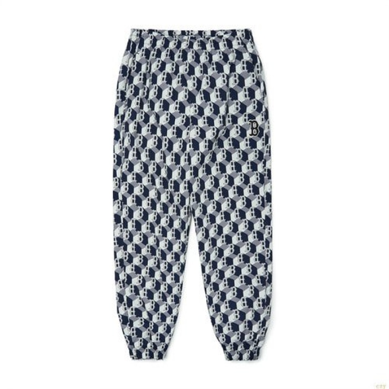 Pantalons Décontractés MLB Cube Monogra Allover Woven Loose Fit Boston Redsox Vetement Multicolore | 2813DIZCF