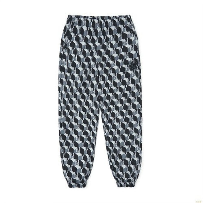 Pantalons Décontractés MLB Cube Monogra Allover Woven Loose Fit New York Yankees Vetement Multicolore | 6375UHFMC