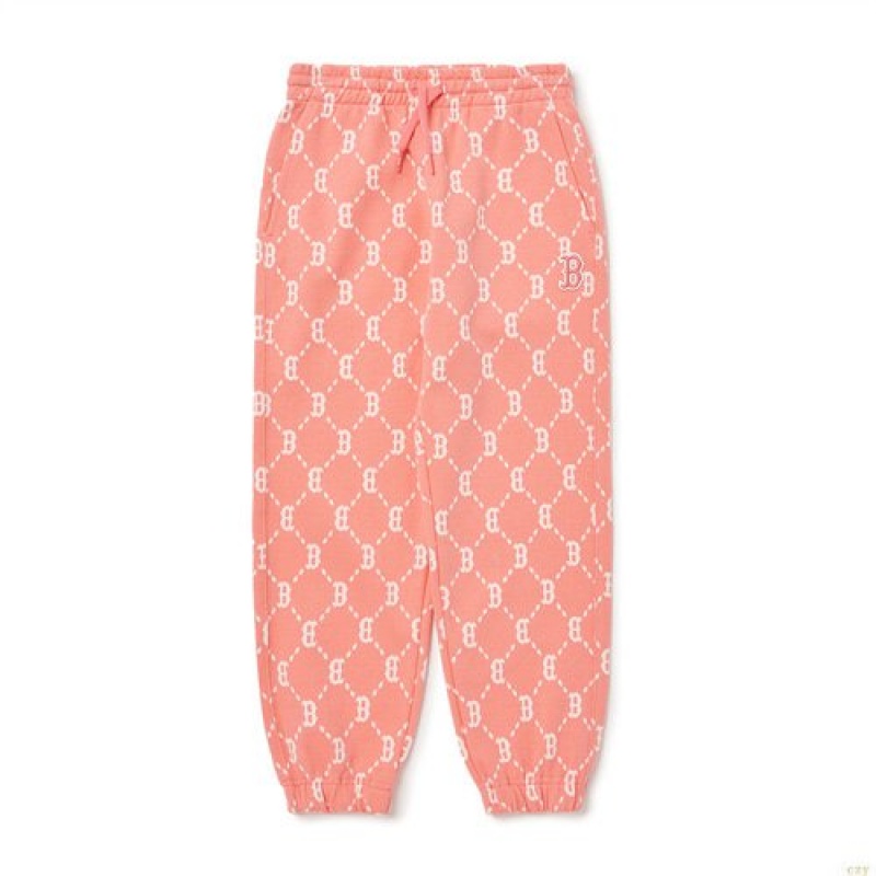 Pantalons Décontractés MLB Dia Monogra Allover Boston Redsox Enfant Rose | 1784XNRBH