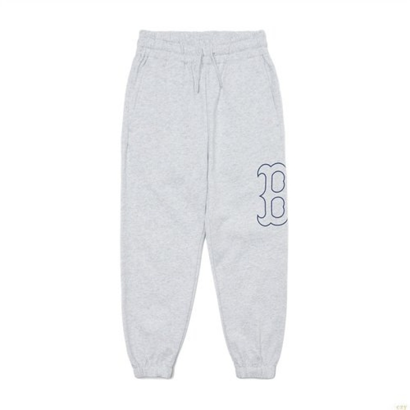 Pantalons Décontractés MLB Mega Logo Boston Redsox Enfant Grise | 2659FSGAB