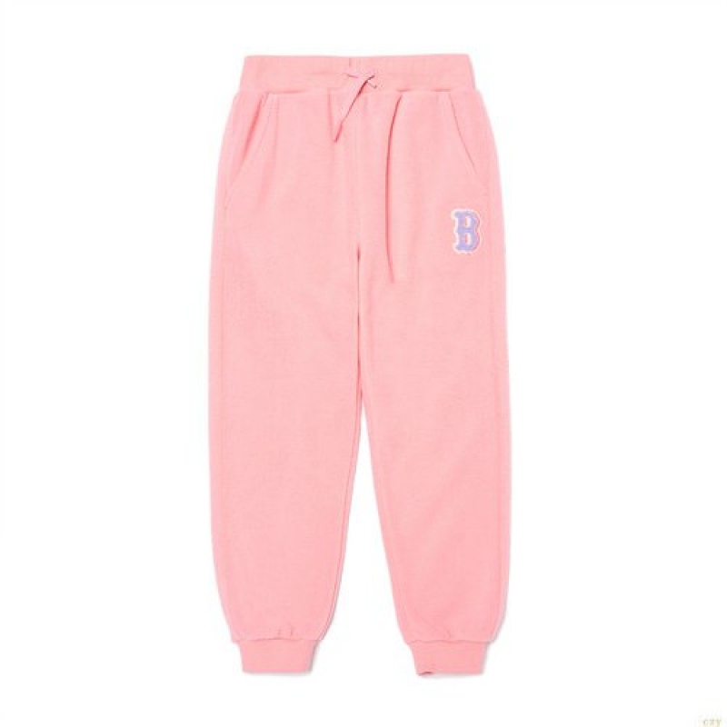 Pantalons Décontractés MLB Megabear Polar Fleece Boston Redsox Enfant Rose | 1538TJGFY