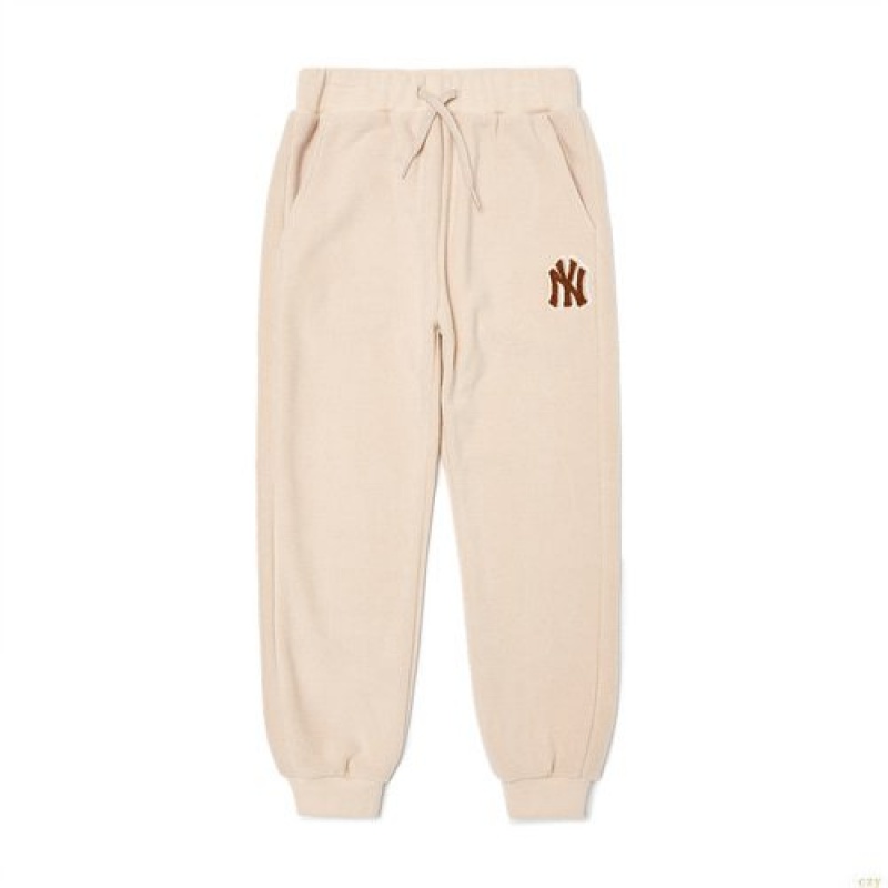 Pantalons Décontractés MLB Megabear Polar Fleece New York Yankees Enfant Blanche | 1728EWBQF