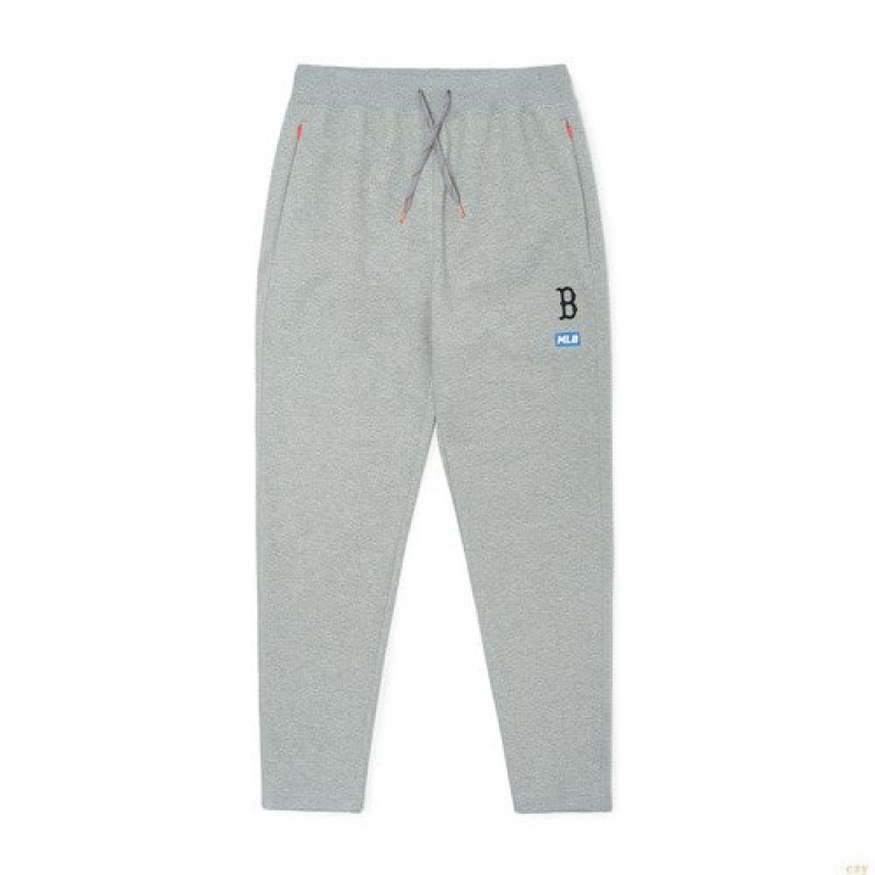 Pantalons Décontractés MLB Men`athleisure Double-sideslifit Foot Loose Boston Redsox Vetement Grise | 6349QBXMR