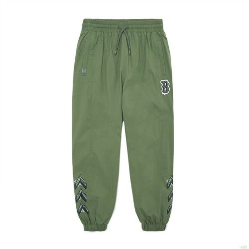 Pantalons Décontractés MLB Seamball Woven Boston Redsox Enfant Vert Olive | 7348WCXYK