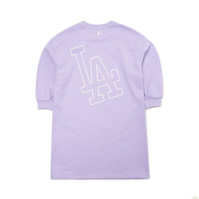 Peignoir MLB Basic Big Logo Dresla Dodgers Enfant Violette | 7251QRCEL