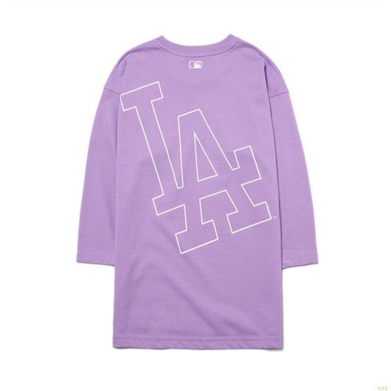 Peignoir MLB Giant Fit Big Logo Dresla Dodgers Enfant Violette | 2813NJUOF