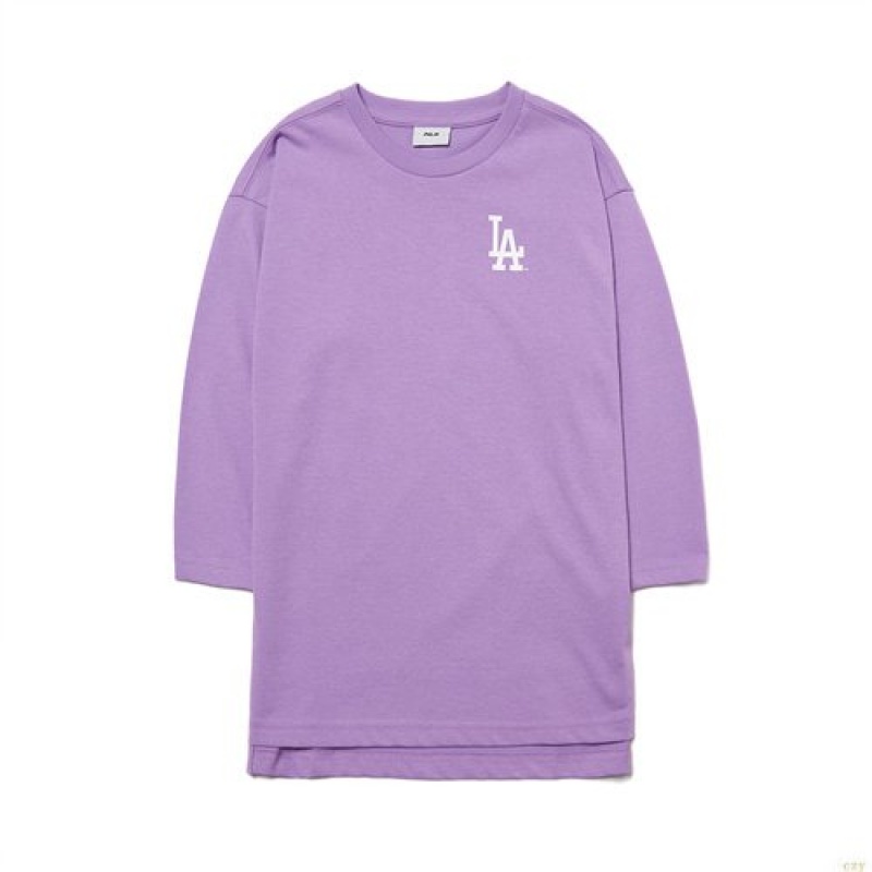 Peignoir MLB Giant Fit Big Logo Dresla Dodgers Enfant Violette | 2813NJUOF