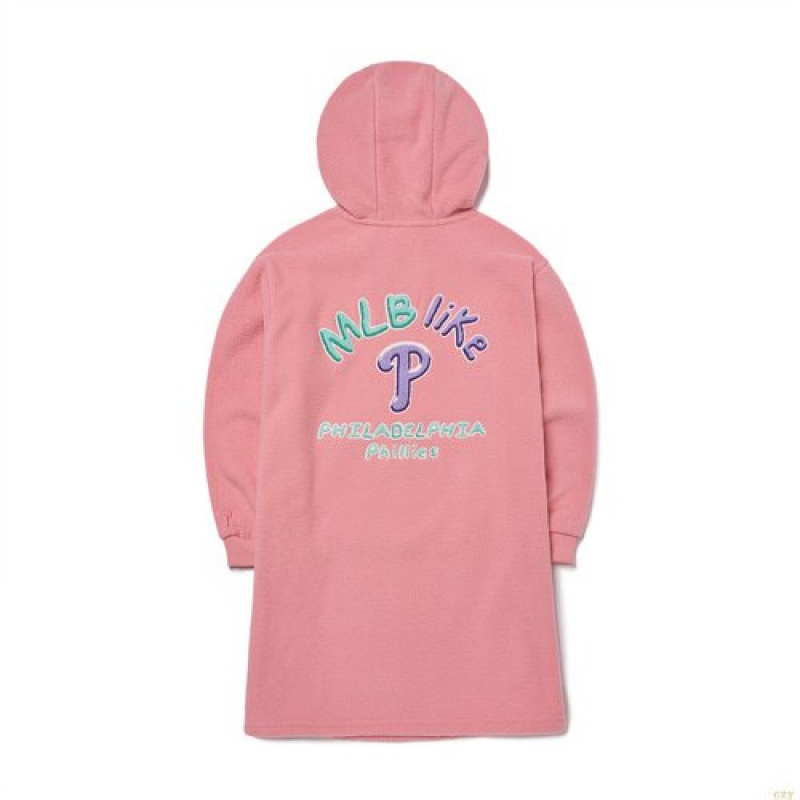 Peignoir MLB Like Fleece Hoodresphiladelphia Phillies Enfant Rose | 5983YWIKU