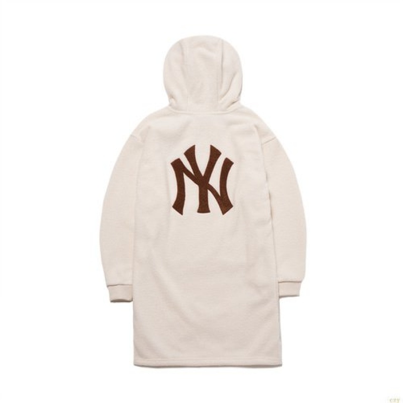 Peignoir MLB Megabear Fleece Hoodres New York Yankees Enfant Blanche | 8706BOSZR