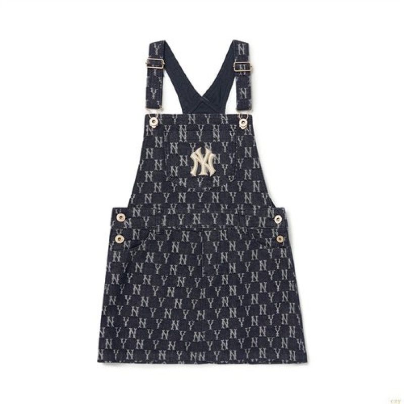 Peignoir MLB Monogra Suspender Dres New York Yankees Enfant Noir | 4712ELBTS